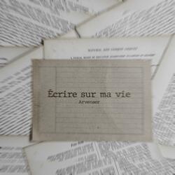Écrire sur ma vie