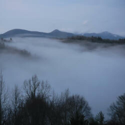 Above the Clouds, at Sunrise (for Joe Chiang)