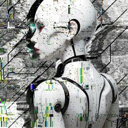 little broken doll is still smiling