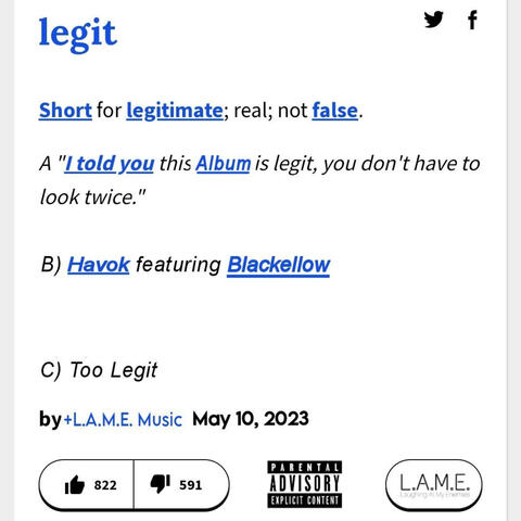 Too legit (feat. Blackellow)