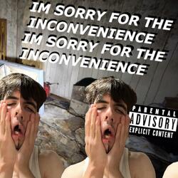 I'M SORRY FOR THE INCONVENIENCE