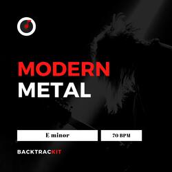 E minor Modern Metal Backing Track