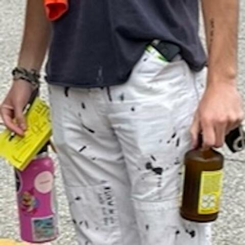 his clothes