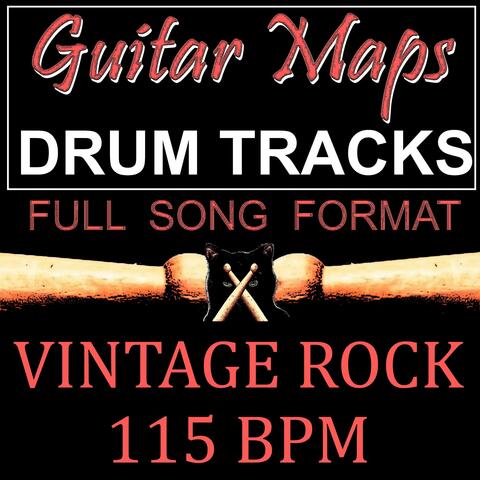 Vintage Drum Groove 115 BPM Drum Track for Guitar