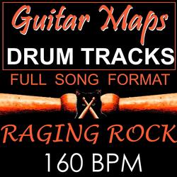 Raging Rock Drum Track 160 BPM Instrumental Drum Beat for Bass Guitar
