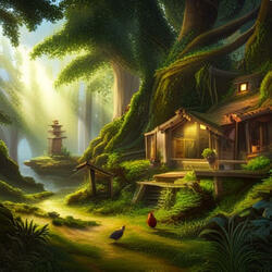 Birds and Chicken Outside in The Forest Ambience Sound 3 Hours