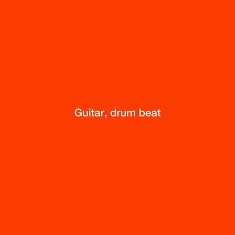 Guitar, drum beat