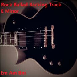 Simple Rock Ballad Guitar Backing Track E Minor