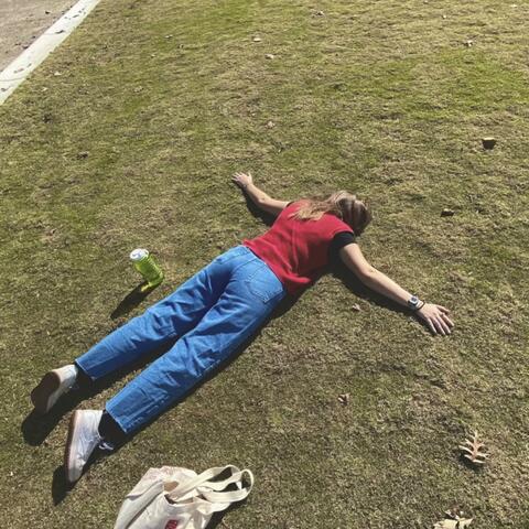 She Likes to Lay on the Ground