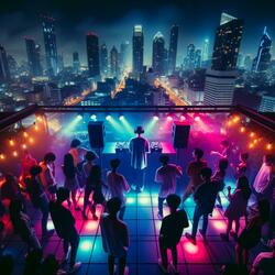 Träume tanzen in stiller Dunkelheit