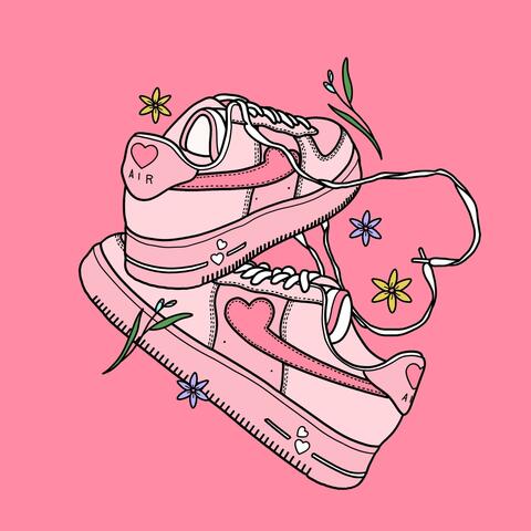 Pink Nikes