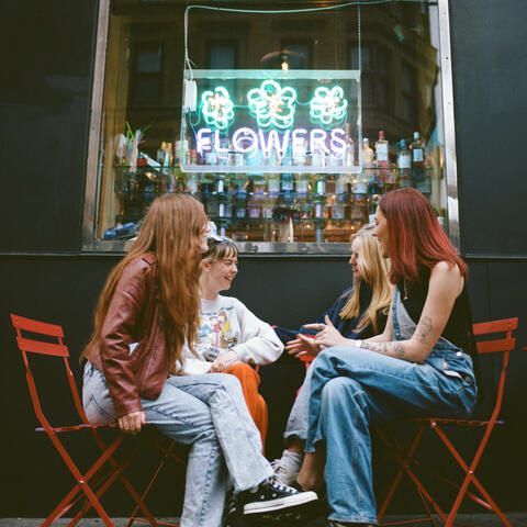 picking out the flowers