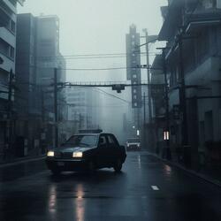 rainy day in tokyo