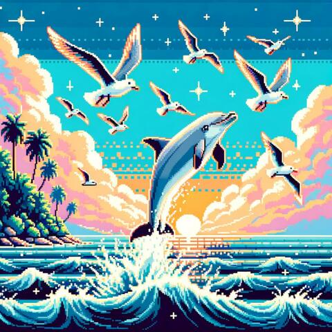 Dolphin & Seagulls