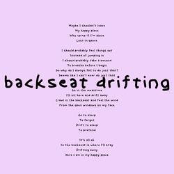 backseat drifting