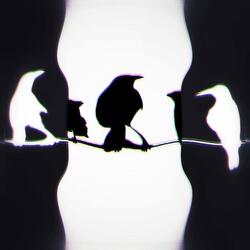 Imitating a crow