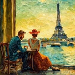 Souvenirs de la Tour Eiffel et de la Seine