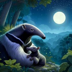Sleepy Giant Anteater Lullaby (Myrmecophaga tridactyla)