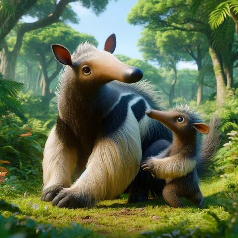Canción del Oso Hormiguero Gigante (Myrmecophaga tridactyla) para Niños [Educacional]