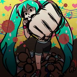 Hatsune Miku Is Going To Beat You To Death