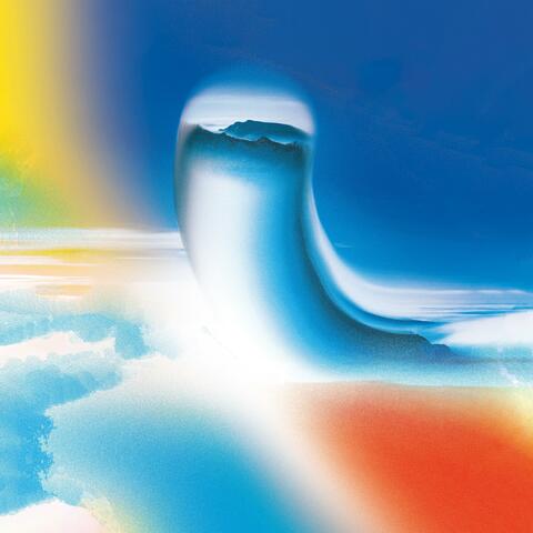 Behind the waves