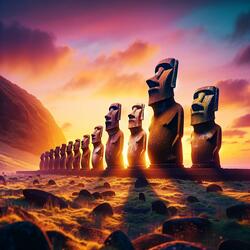 Mysterious Moai Statues