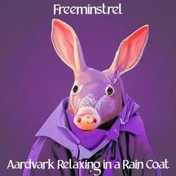 Aardvark Relaxing in a Rain Coat