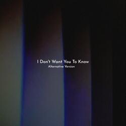I Don't Want You To Know (feat. Lucia Gonzalo)