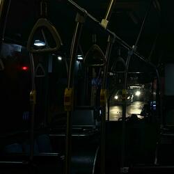 The feeling of a late bus ride home