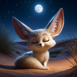 Sleepy Fennec Fox Lullaby (Vulpes zerda)