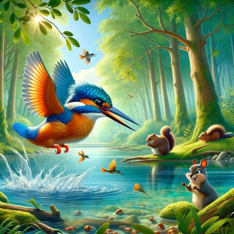 El Martín Pescador común (Alcedo atthis) Canción para Niños [Educacional]
