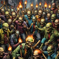 Pitchfork and Torches