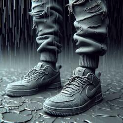 Allein im Regen
