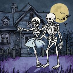 Skeleton dance and rattle