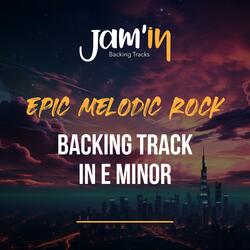 Epic Melodic Rock Backing Track in E Minor