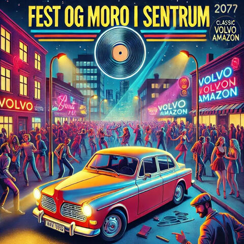 Fest og moro i sentrum (AI)
