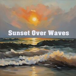 Sunset Over Waves