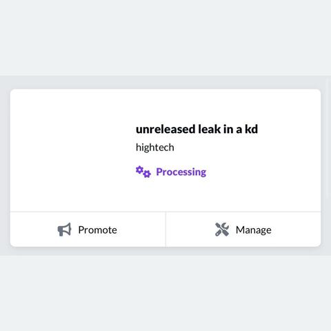 unreleased leak in a kd