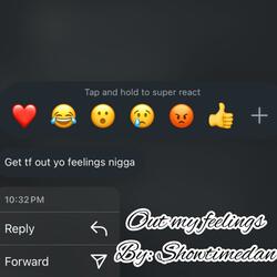 Out my feelings