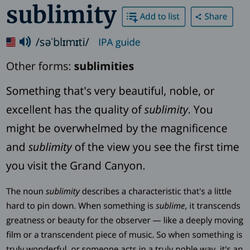 Sublimity