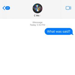 What was said?