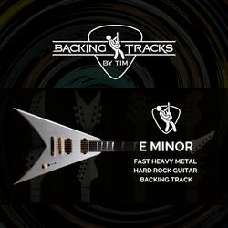 Fast Heavy Metal Hard Rock Guitar Backing Track in E Minor