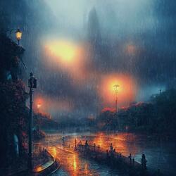 evening rain