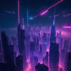 Sci Fi Cyberpunk Dystopic World