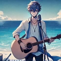 Under the blue sea