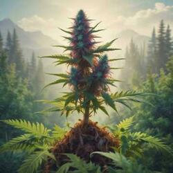 Sweet Weed rising in the air