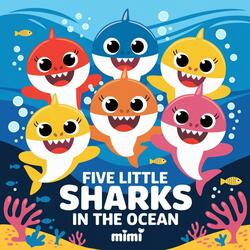Five Little Sharks in the Ocean
