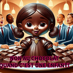 NON AU CHOCOLAT QUAND C EST UNE ENFANT!