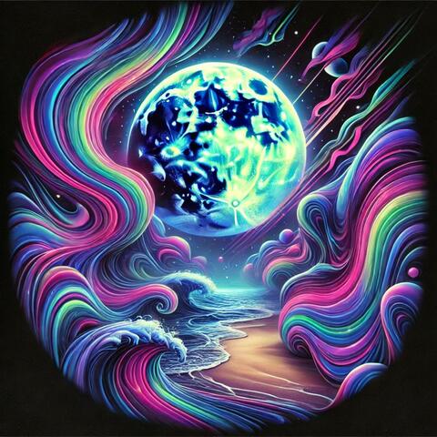 Lunar Echoes: Psychedelic Waves