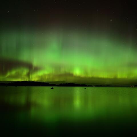 Mystic Aurora Ambient Piano On The Lake